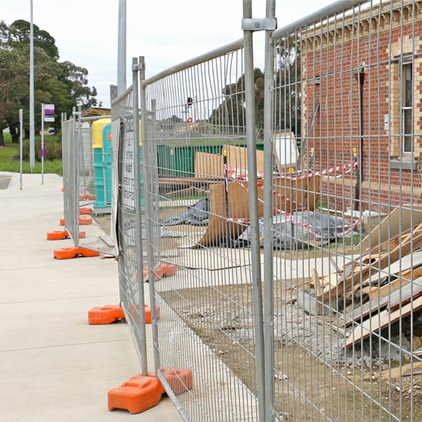 what's the procedure for arranging the removal of the temporary fence once my job or even is finished